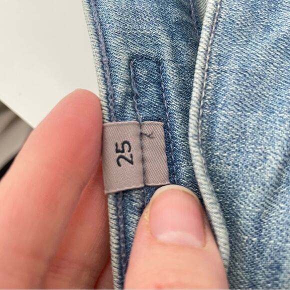 Citizens Humanity Light Wash Anabella High Rise Cigarette Ankle Jeans Womens 25 - Picture 7 of 13